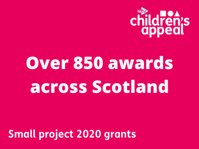 over 850 small awards made across SCotland