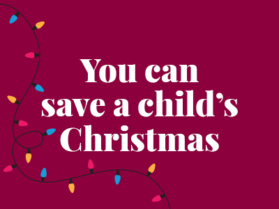 you can save a child's christmas